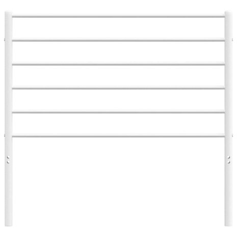Hoofdbord metaal wit 100 cm 4