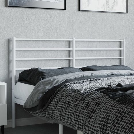 Hoofdbord metaal wit 140 cm 3