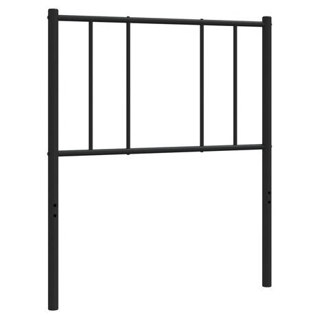 Hoofdbord 90 cm metaal zwart 2