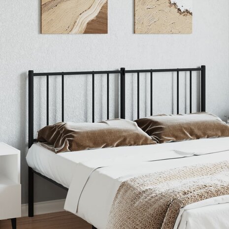 Hoofdbord metaal zwart 160 cm 3