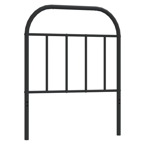 Hoofdbord metaal zwart 75 cm 2