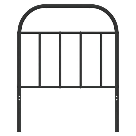Hoofdbord metaal zwart 75 cm 4
