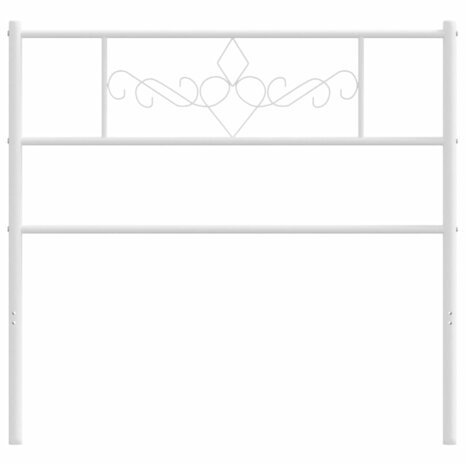 Hoofdbord 100 cm metaal wit 3