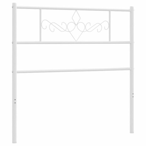 Hoofdbord 107 cm metaal wit 4