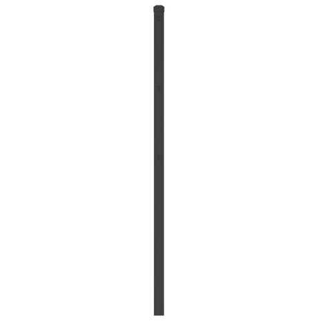 Hoofdbord 80 cm metaal zwart 4