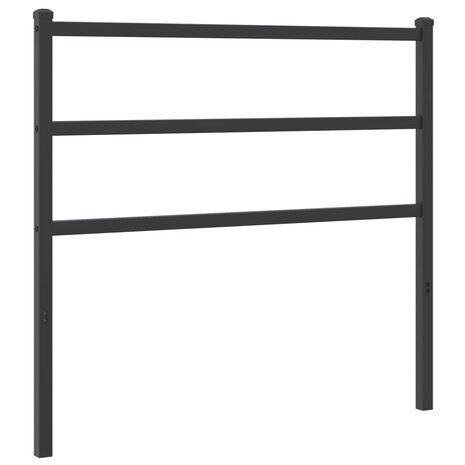 Hoofdbord 100 cm metaal zwart 2
