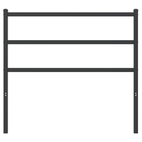 Hoofdbord 100 cm metaal zwart 3