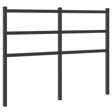 Hoofdbord 120 cm metaal zwart 2