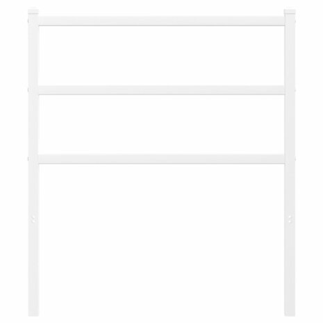 Hoofdbord 75 cm metaal wit 3