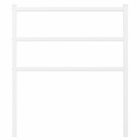 Hoofdbord 80 cm metaal wit 3