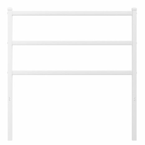 Hoofdbord 90 cm metaal wit 3