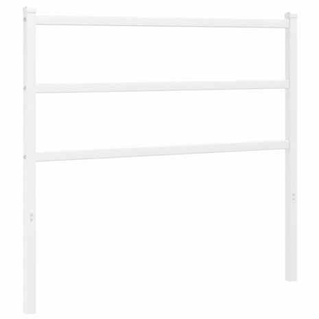Hoofdbord 100 cm metaal wit 2