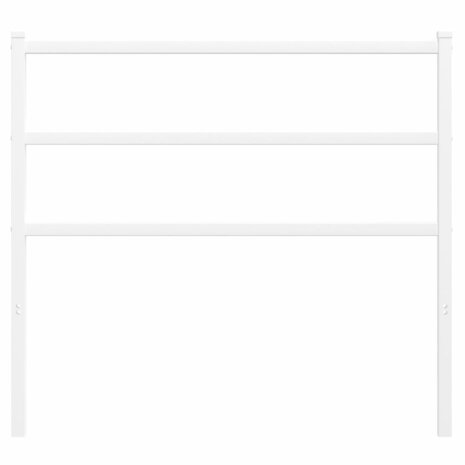 Hoofdbord 100 cm metaal wit 3