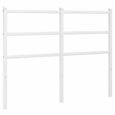 Hoofdbord 120 cm metaal wit 2