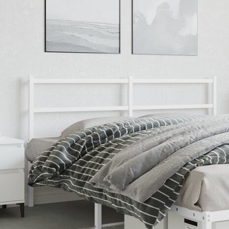 Hoofdbord 150 cm metaal wit 1