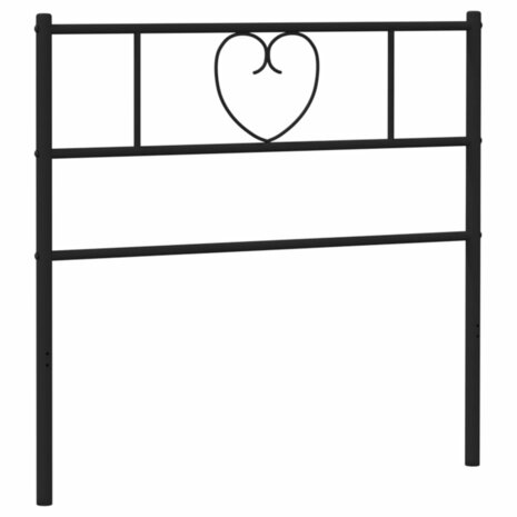 Hoofdbord 75 cm metaal zwart 2