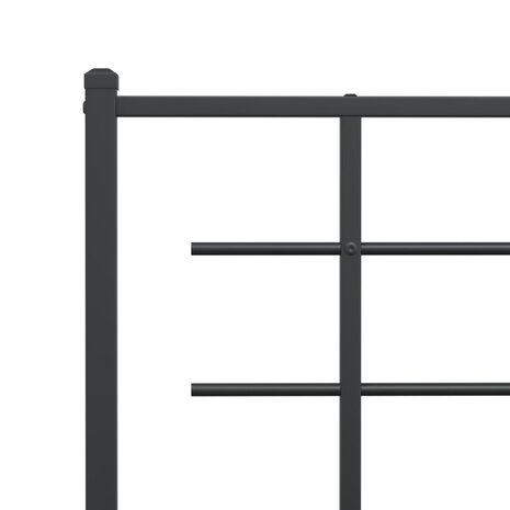 Hoofdbord 107 cm metaal zwart 5