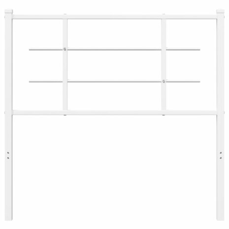 Hoofdbord 100 cm metaal wit 3