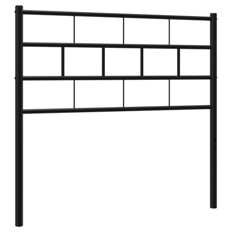 Hoofdbord 75 cm metaal zwart 2