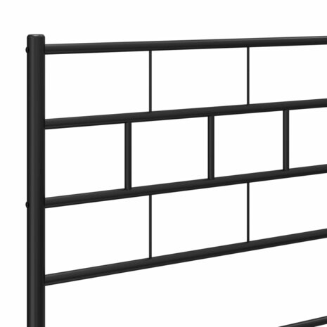 Hoofdbord 75 cm metaal zwart 5