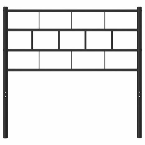Hoofdbord 107 cm metaal zwart 3