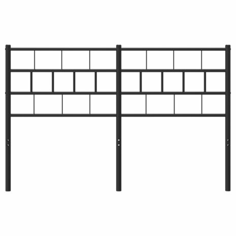 Hoofdbord 120 cm metaal zwart 3
