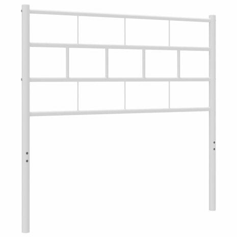 Hoofdbord 75 cm metaal wit 2
