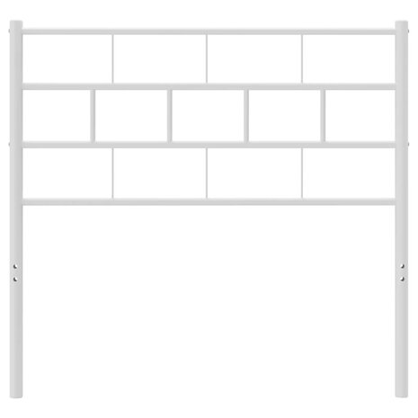 Hoofdbord 80 cm metaal wit 3