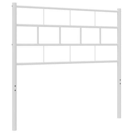 Hoofdbord 100 cm metaal wit 2