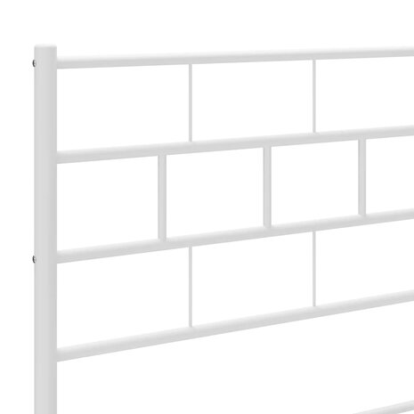 Hoofdbord 100 cm metaal wit 6