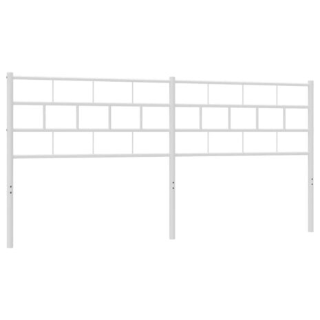Hoofdbord 180 cm metaal wit 2
