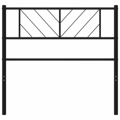 Hoofdbord 75 cm metaal zwart 3