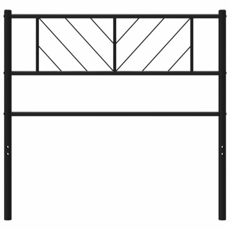 Hoofdbord 107 cm metaal zwart 3