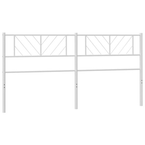 Hoofdbord 180 cm metaal wit 2