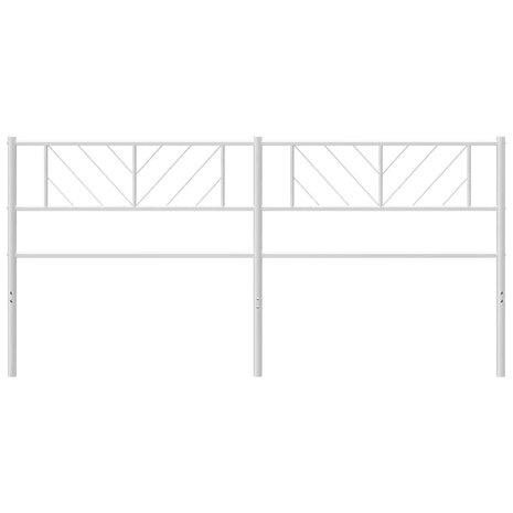 Hoofdbord 180 cm metaal wit 4