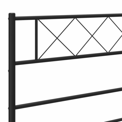 Hoofdbord 75 cm metaal zwart 5