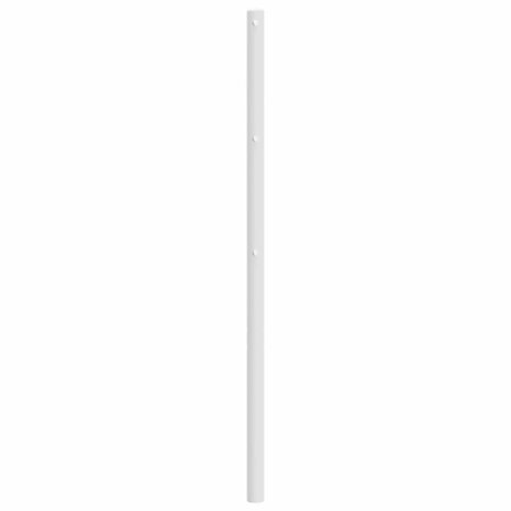 Hoofdbord 90 cm metaal wit 4
