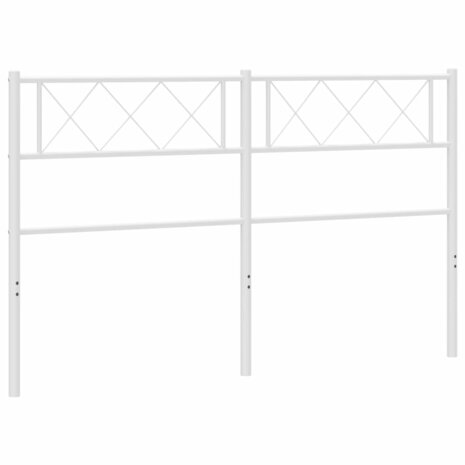 Hoofdbord 120 cm metaal wit 2