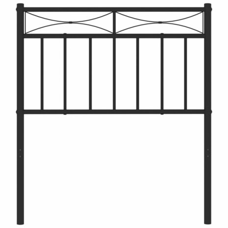 Hoofdbord 75 cm metaal zwart 3