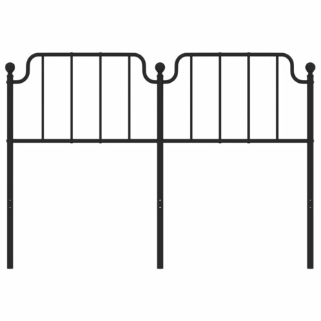 Hoofdbord 160 cm metaal zwart 3