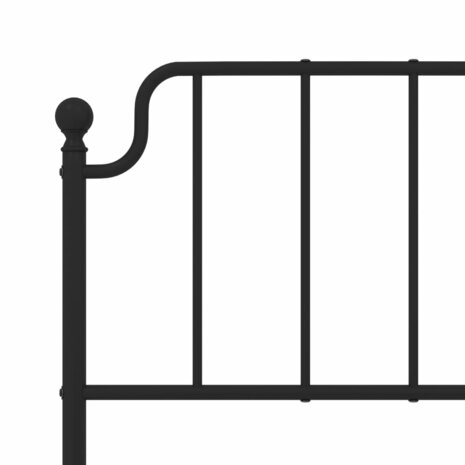 Hoofdbord 160 cm metaal zwart 5