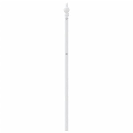Hoofdbord 90 cm metaal wit 4