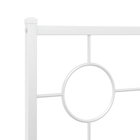 Hoofdbord 80 cm metaal wit 6