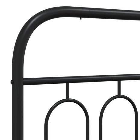 Hoofdbord 90 cm metaal zwart 5