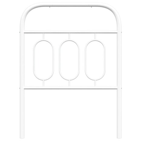 Hoofdbord 75 cm metaal wit 4