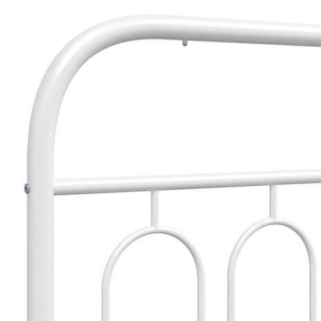 Hoofdbord 75 cm metaal wit 5