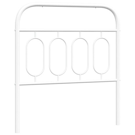 Hoofdbord 90 cm metaal wit 2