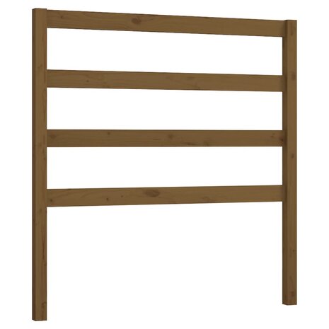 Hoofdbord 96x4x100 cm massief grenenhout honingbruin 2