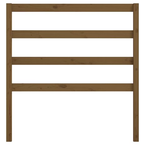 Hoofdbord 96x4x100 cm massief grenenhout honingbruin 4