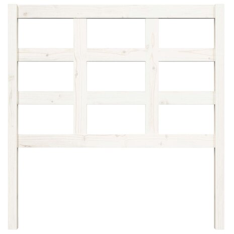 Hoofdbord 95,5x4x100 cm massief grenenhout wit 3